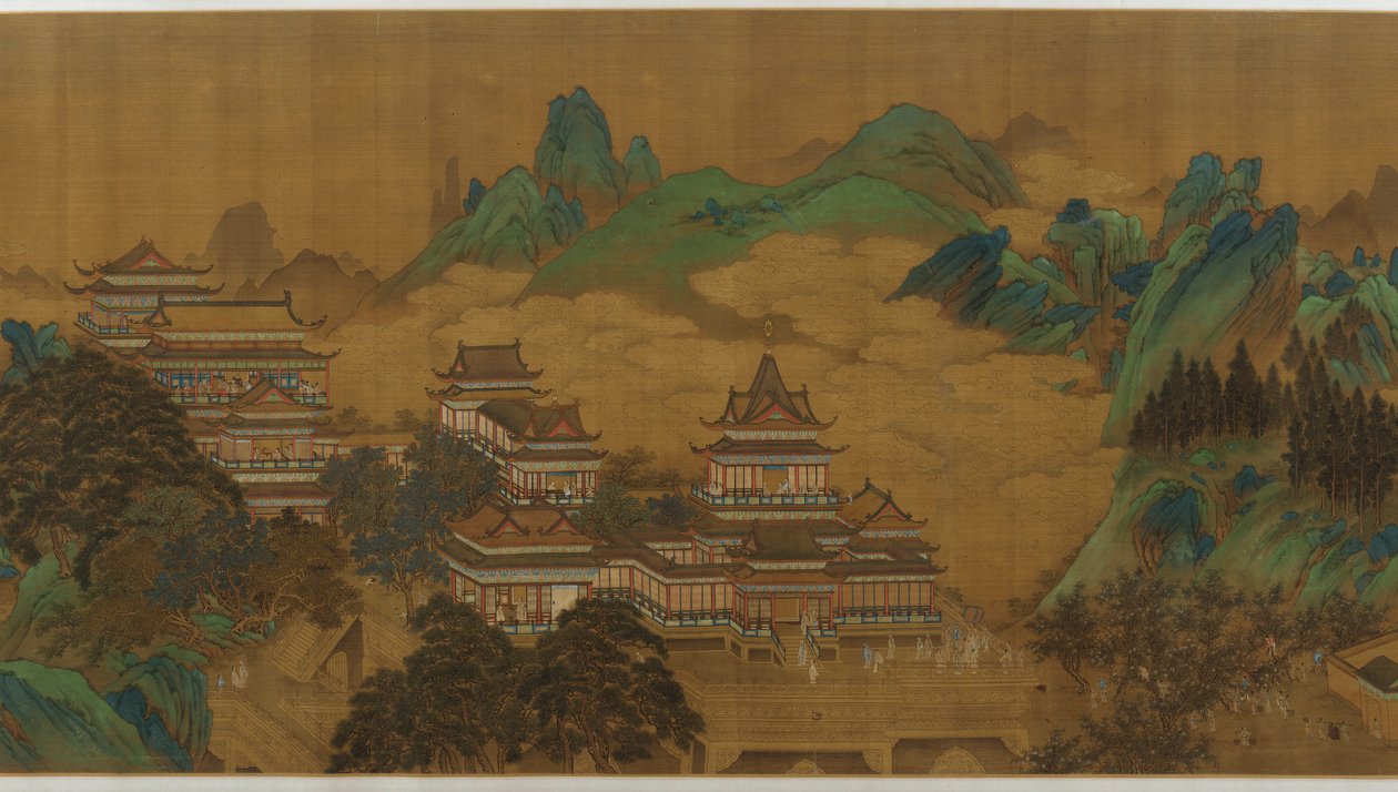 Das Pfirsichfest der Königinmutter des Westens, Ming- oder Qing-Dynastie von Unbekannt