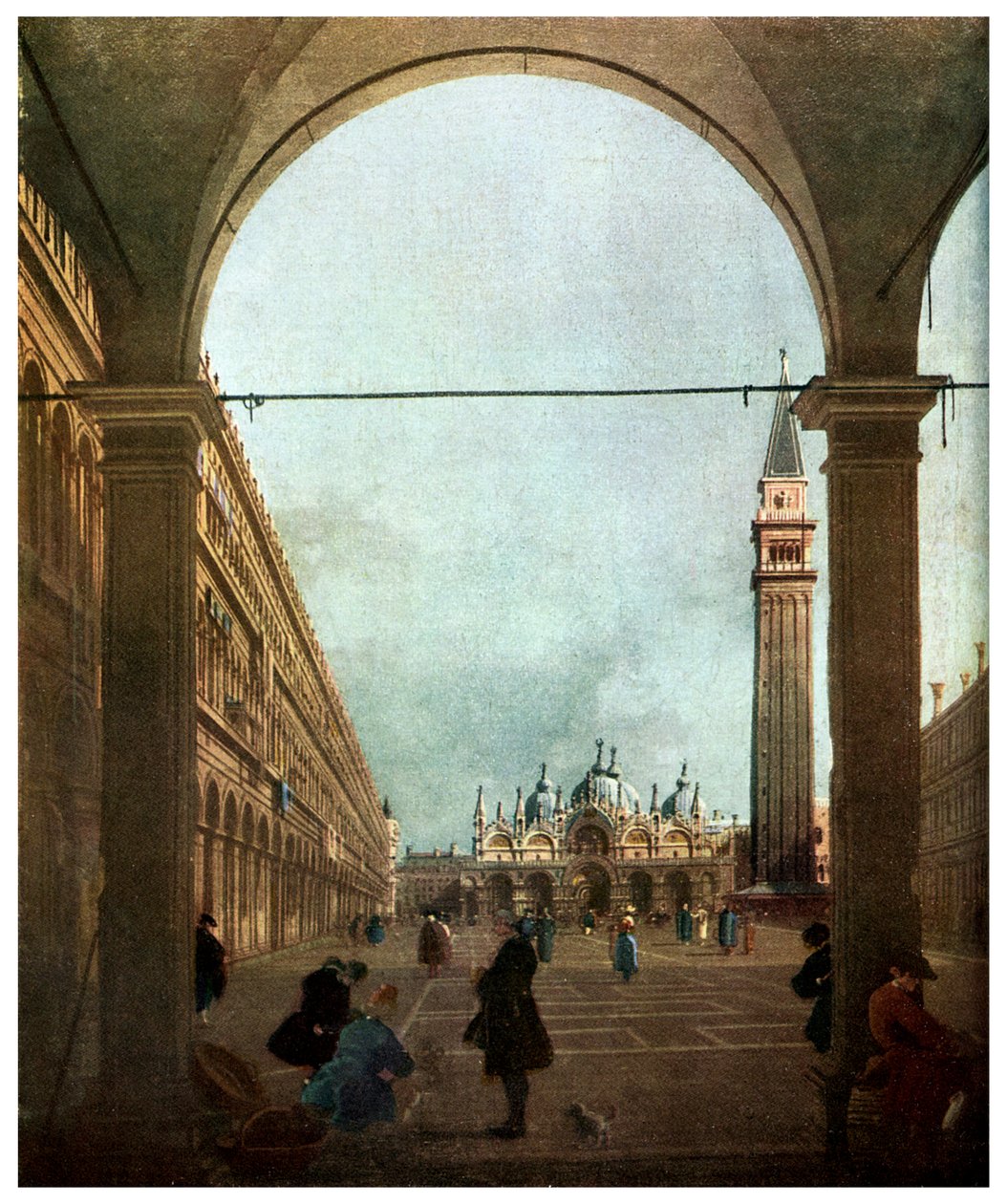 Die Piazza, Venedig, ca. 1756, 1956 von Unbekannt