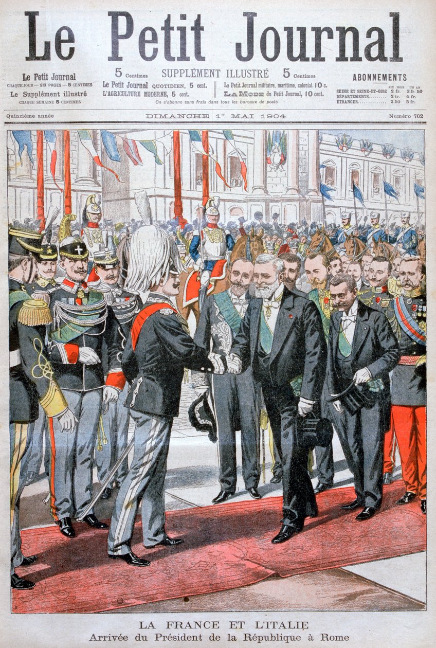 Der Präsident der Republik Frankreich in Rom, 1904 von Unbekannt