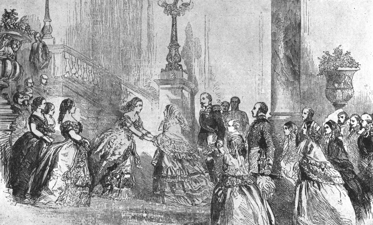 Der erste Besuch des Prinzen von Wales in Frankreich, 1855 von Unbekannt