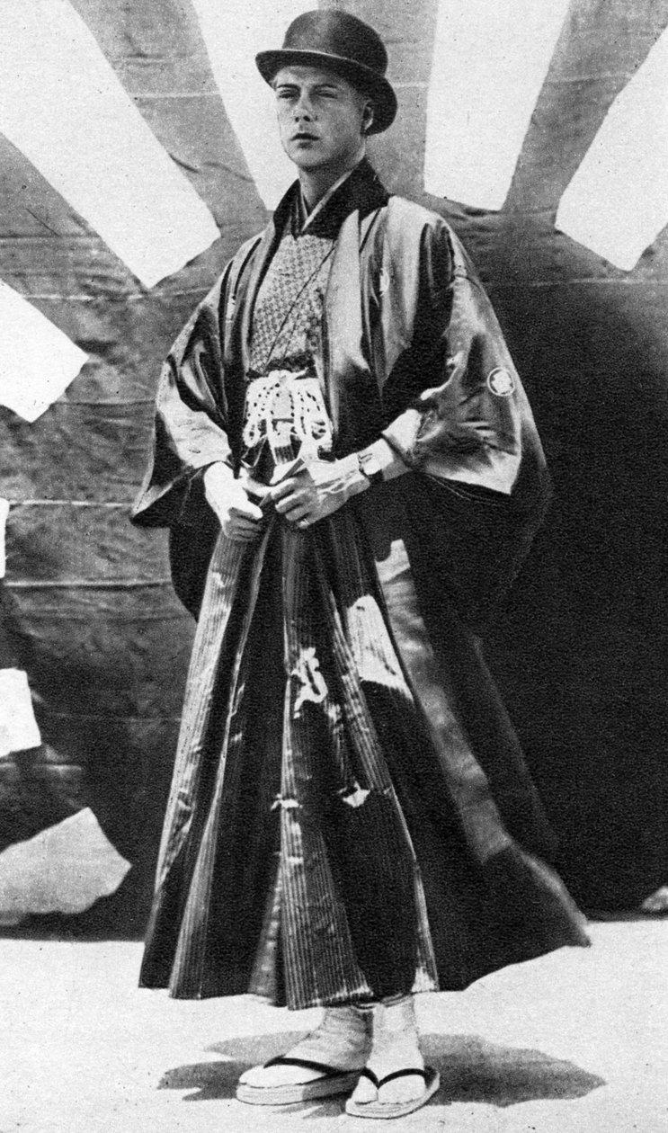 Der Prinz von Wales im japanischen Kostüm, Japan, 1922 von Unbekannt