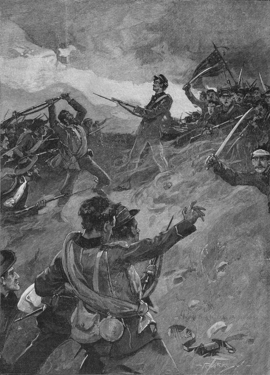 Der Preis wurde heiß umkämpft Stahl gegen Stahl, 1896, 1902 von Unbekannt