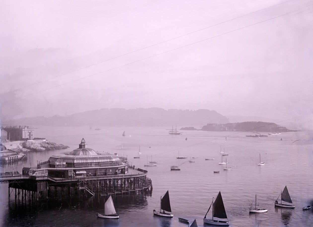 Die Promenadenpier in Plymouth in Devon, spätes 19. - frühes 20. Jahrhundert von Unbekannt