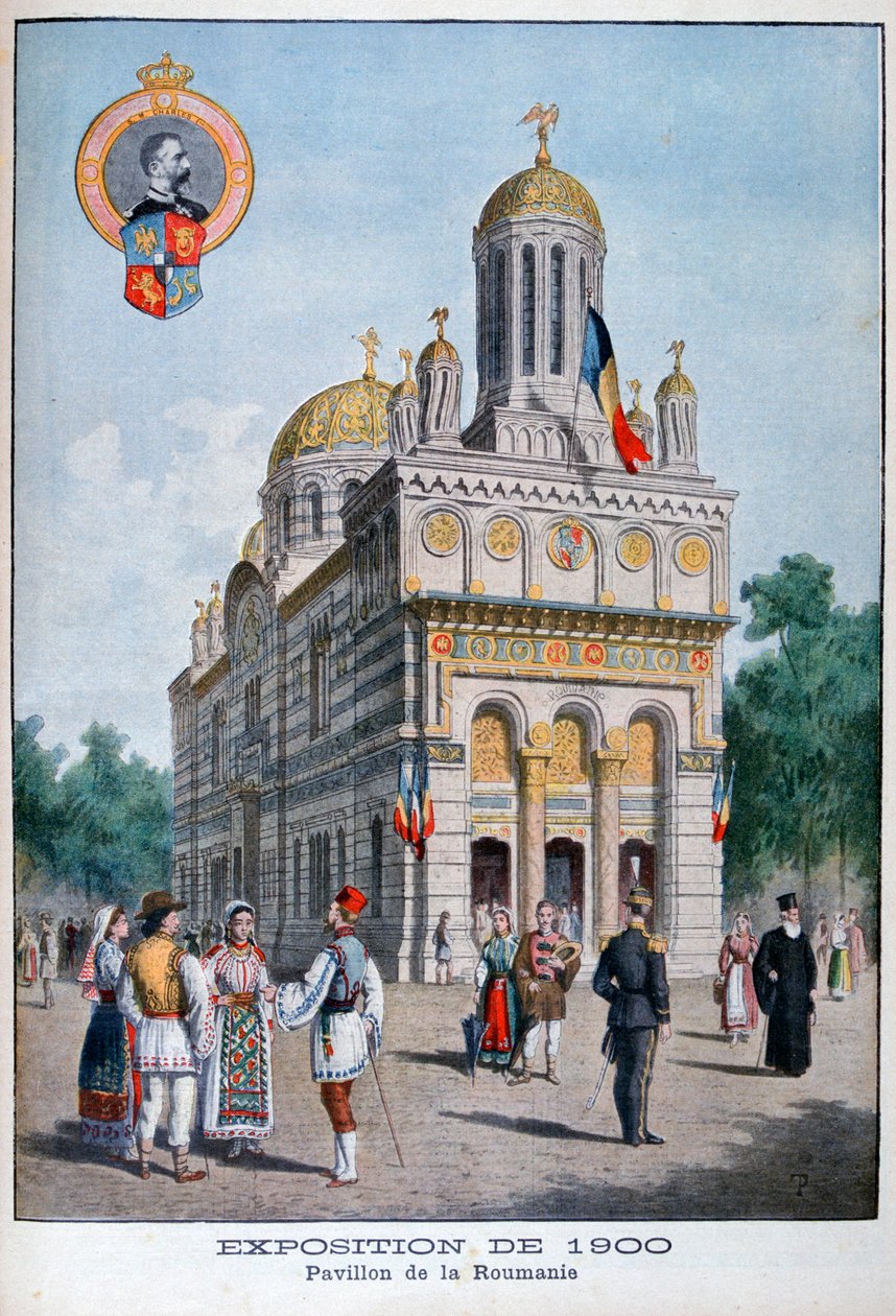 Der rumänische Pavillon auf der Weltausstellung 1900, Paris, 1900 von Unbekannt