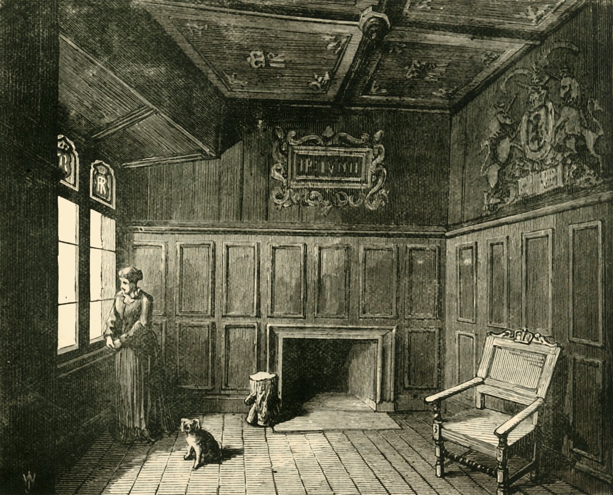 Das Zimmer im Edinburgh Castle, in dem James VI. geboren wurde von Unbekannt