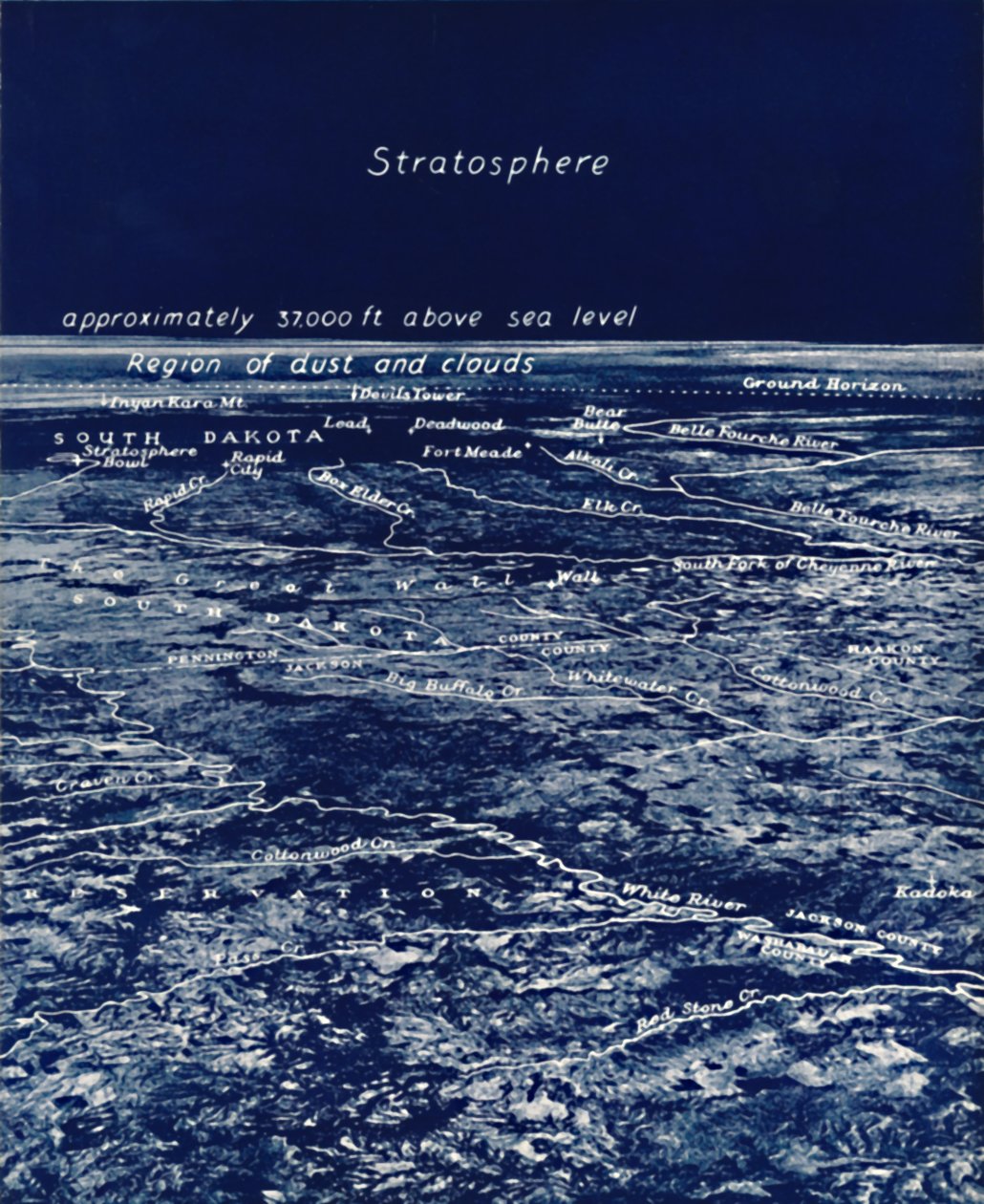 Die Rundheit der Erde aus der Stratosphäre, 1935 von Unbekannt