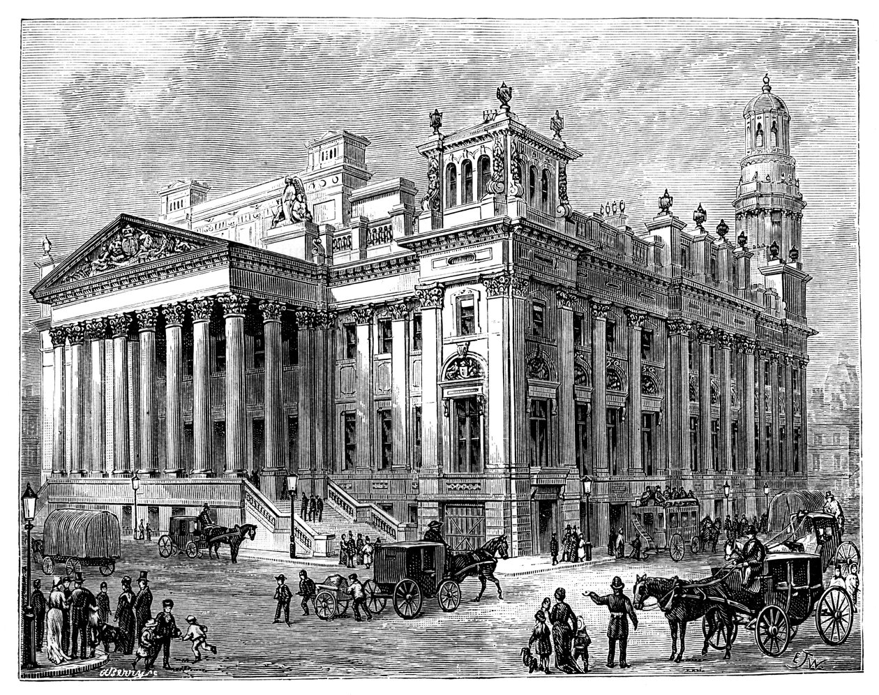 Die Königliche Börse, Manchester von Unbekannt