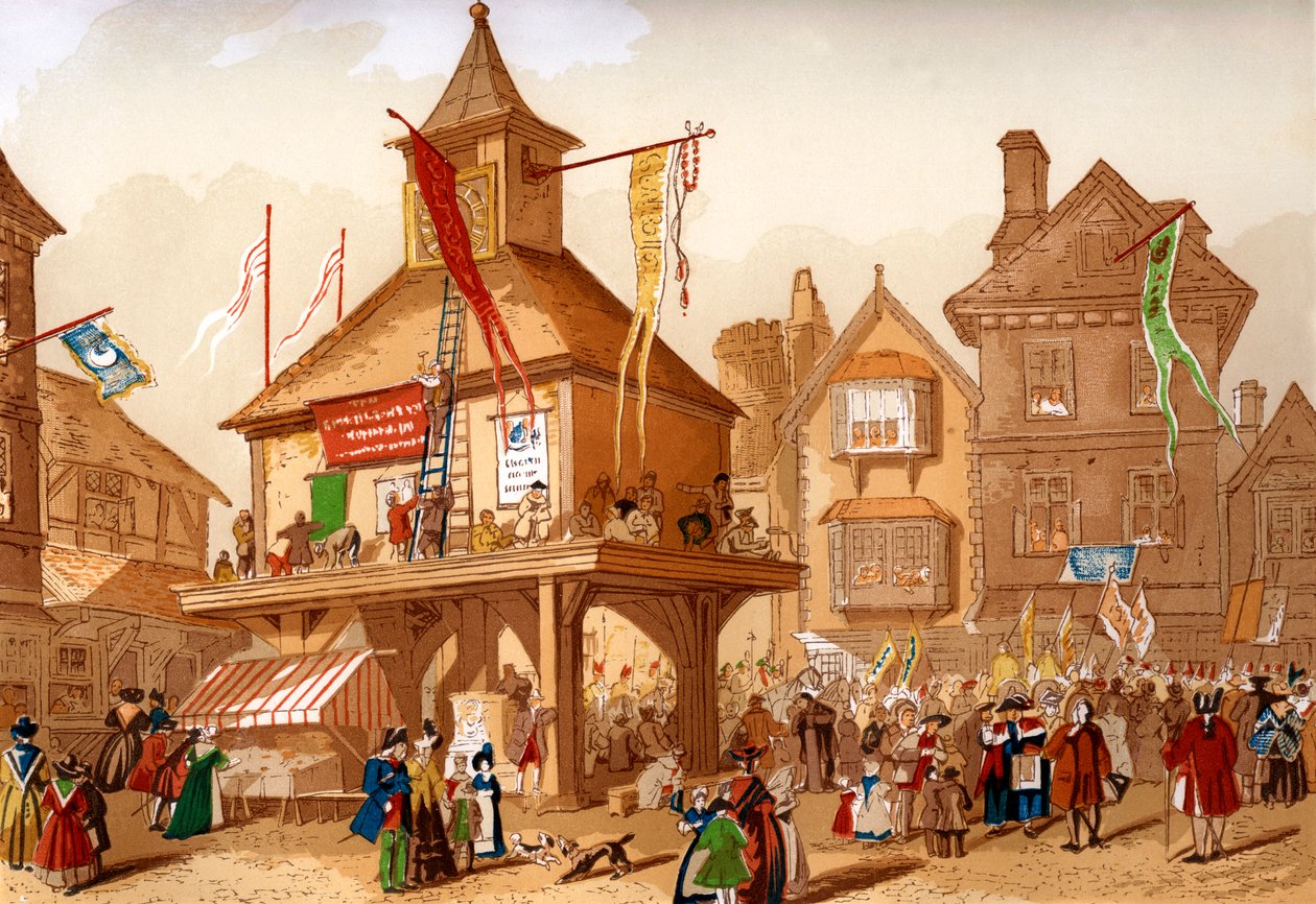 Das Shakespeare-Jubiläum in Stratford-upon-Avon, ca. 1850 von Unbekannt