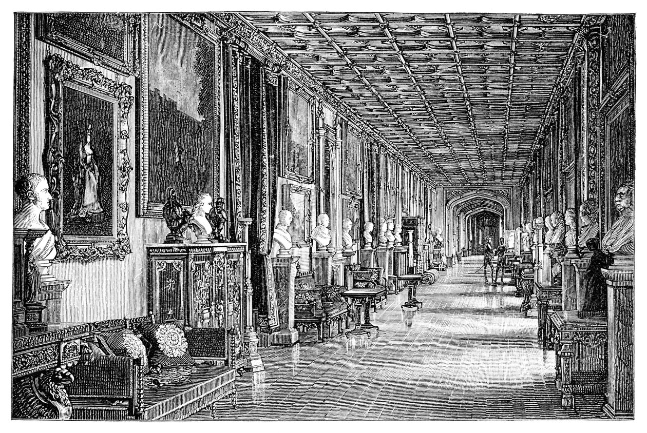 Der Südostkorridor, Windsor Castle, 1900 von Unbekannt