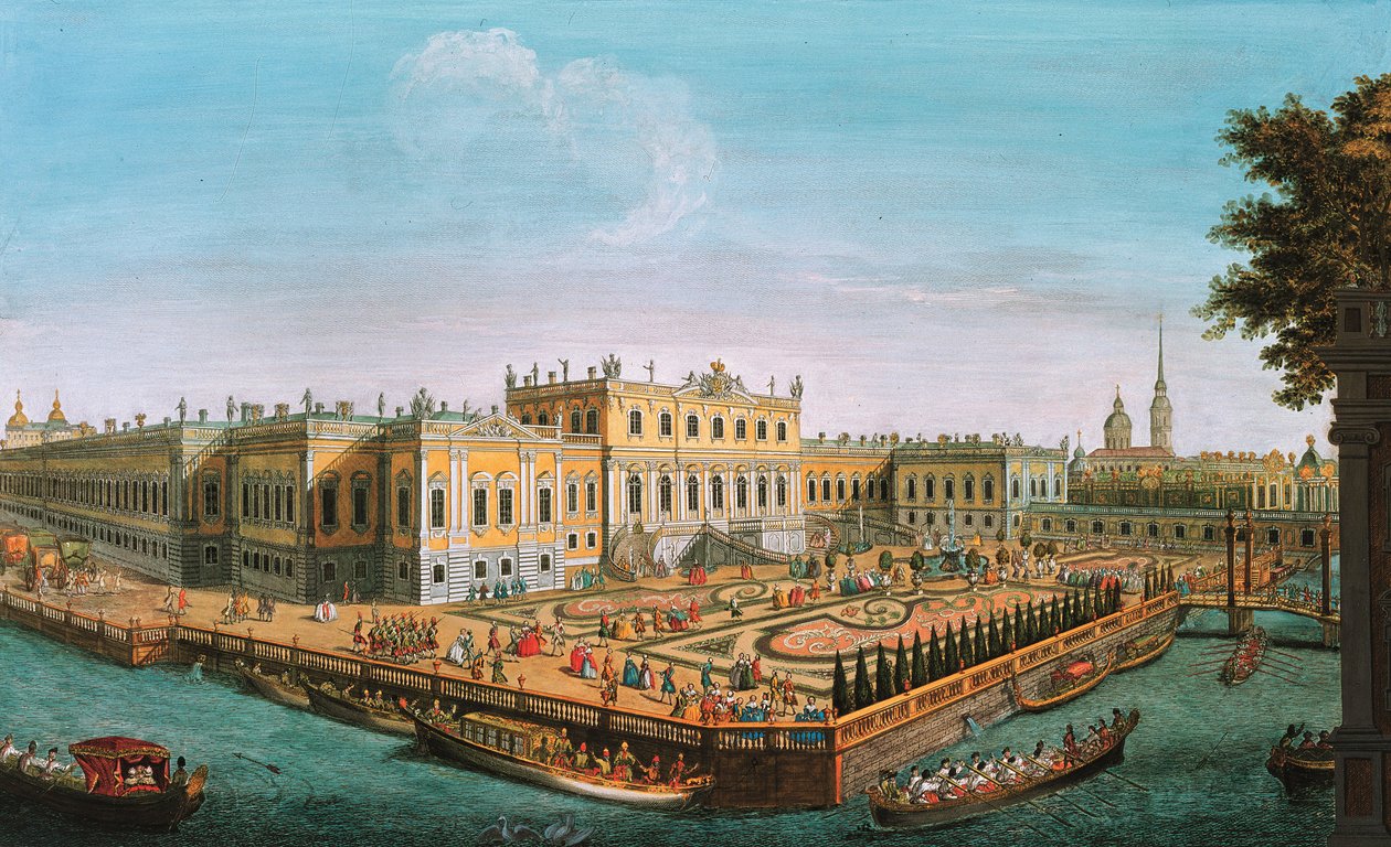 Der Sommerpalast in St. Petersburg, 1753 von Unbekannt