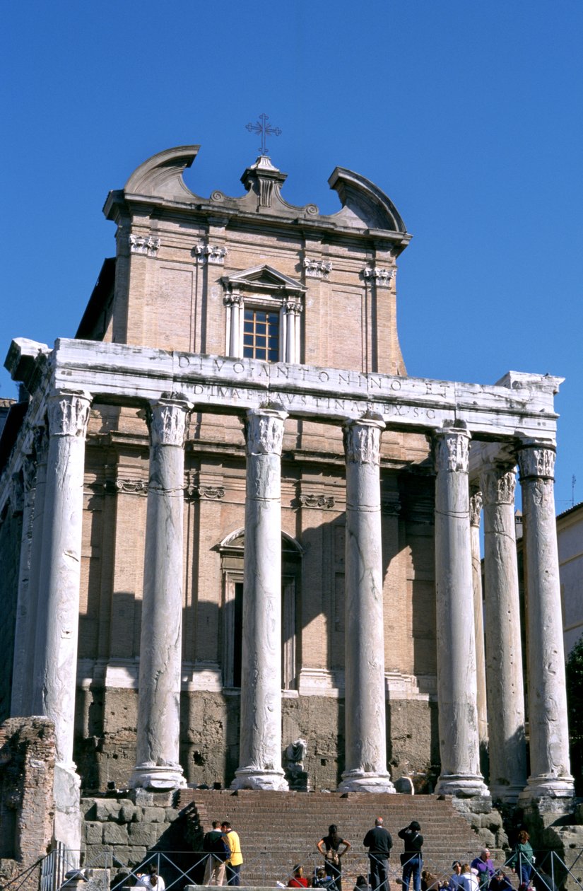 Der Tempel des Antoninus und der Faustina, Rom, 141 n. Chr. von Unbekannt