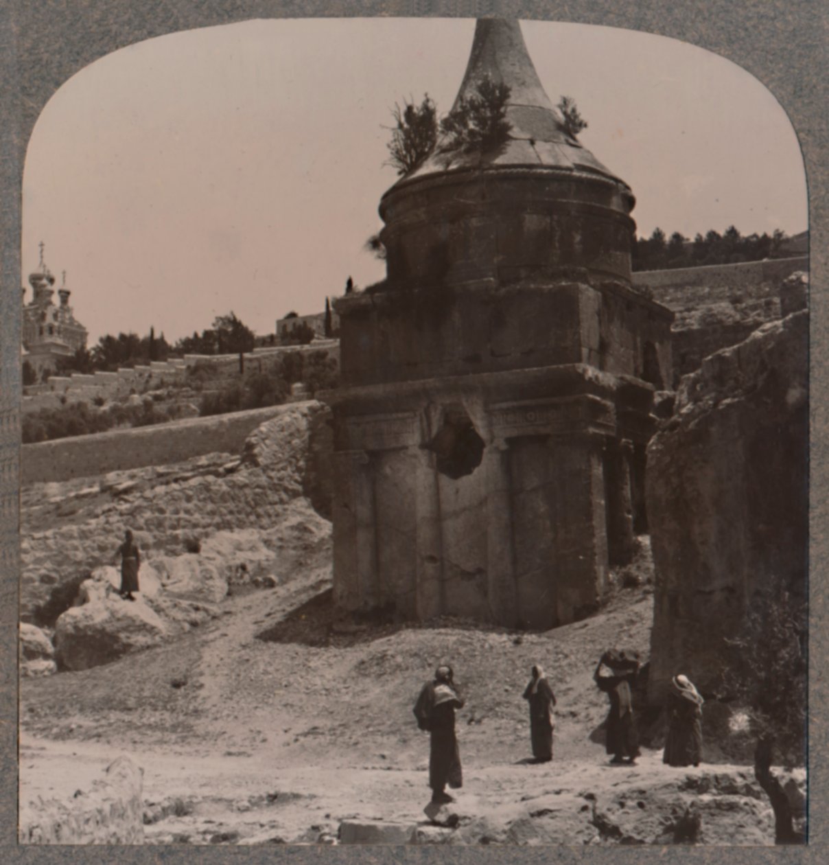 Das Grab Absaloms im Tal Josaphat, ca. 1900 von Unbekannt