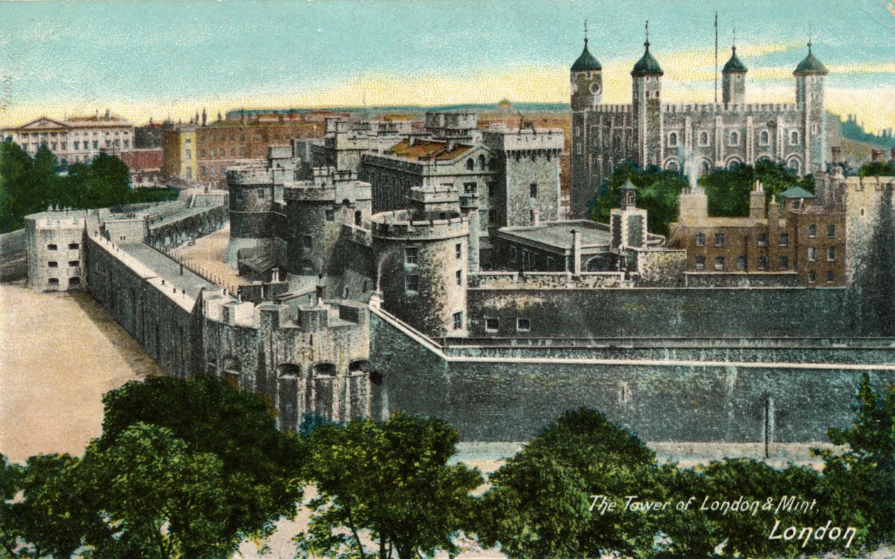 Der Tower von London & Münze, London, um 1910 von Unbekannt