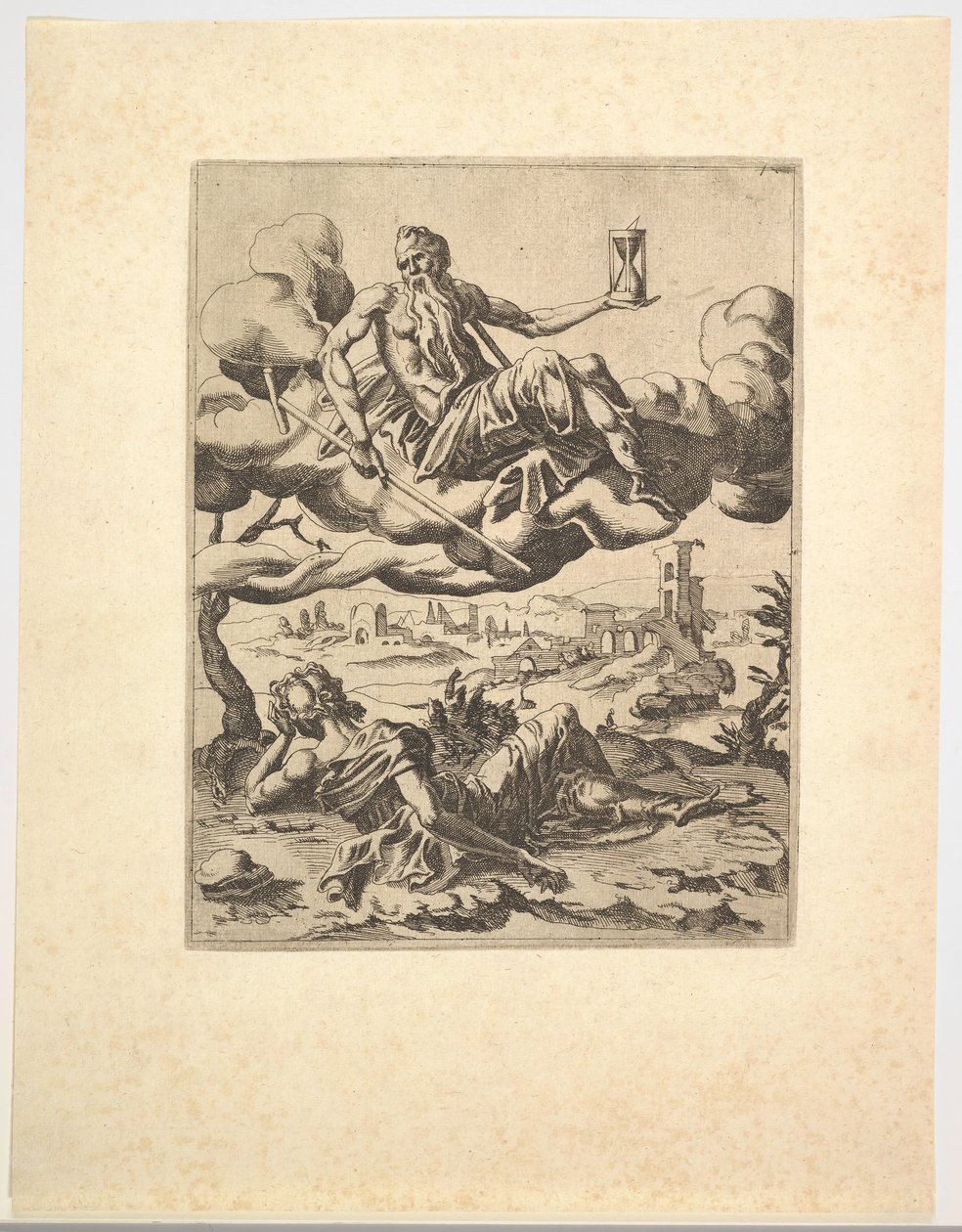Der Triumph der Zeit aus Die Triumphe von Petrarca von Unbekannt