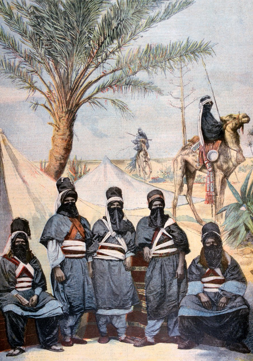 Die Tuareg-Karawane im Wintervelodrom, Paris, 1894 von Unbekannt