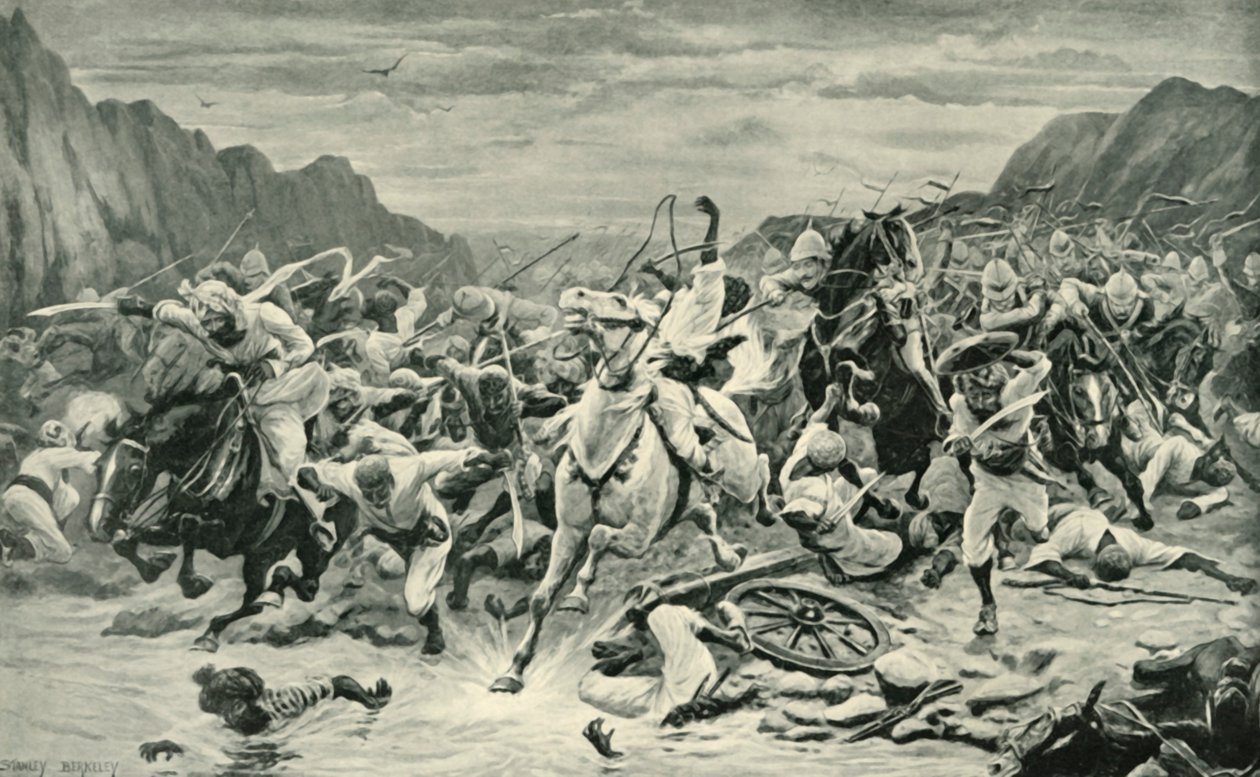 Der Sieg von Kandahar Kavallerie-Verfolgung zum Arghandab-Fluss, 1901 von Unbekannt