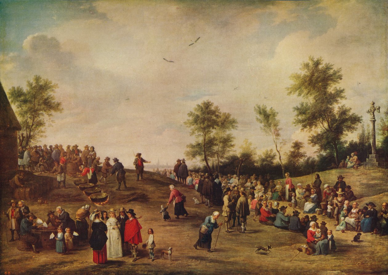 Das Dorffest, nach 1846, ca. 1915 von Unbekannt