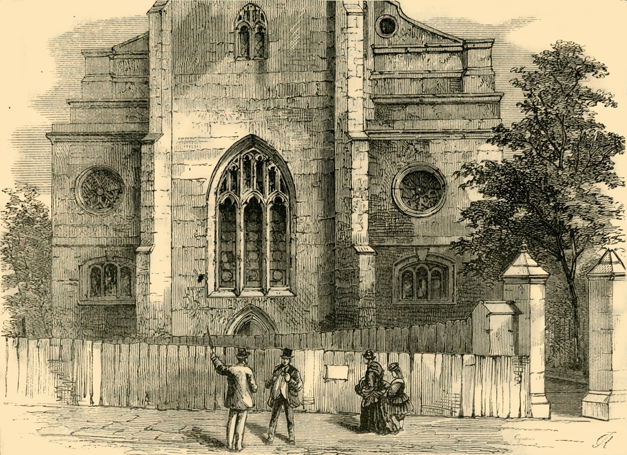 Das West End von St. Andrews, mit dem gotischen Bogen, ca. 1872 von Unbekannt