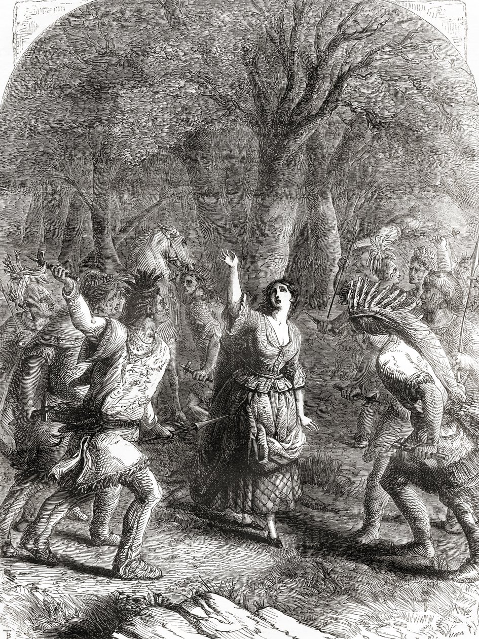 Die Entführung und spätere Ermordung von Jennie alias Jane McCrea durch Indianer im Jahr 1777 während des Amerikanischen Unabhängigkeitskrieges von Unbekannt