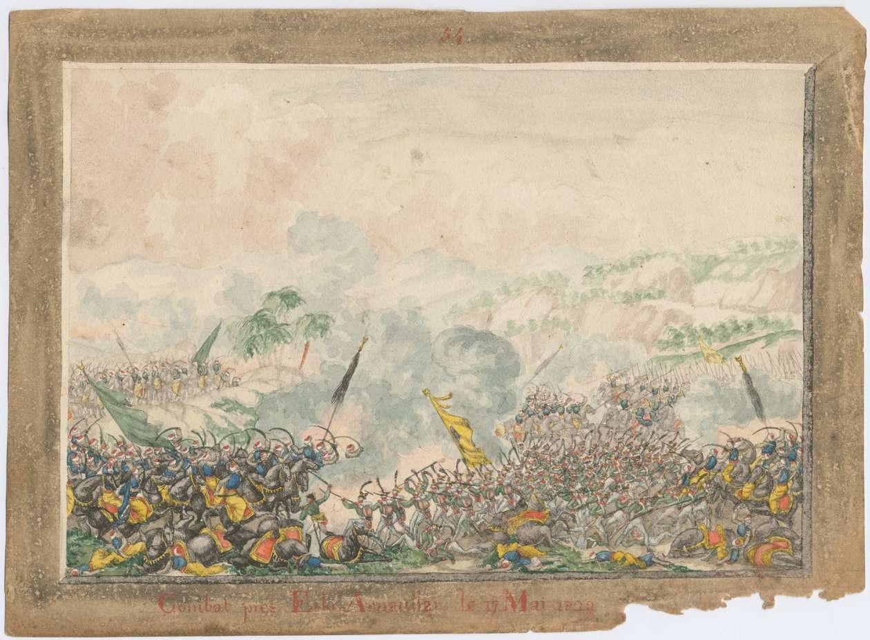 Die Schlacht bei Provadia am 1829, 1829 von Unbekannt
