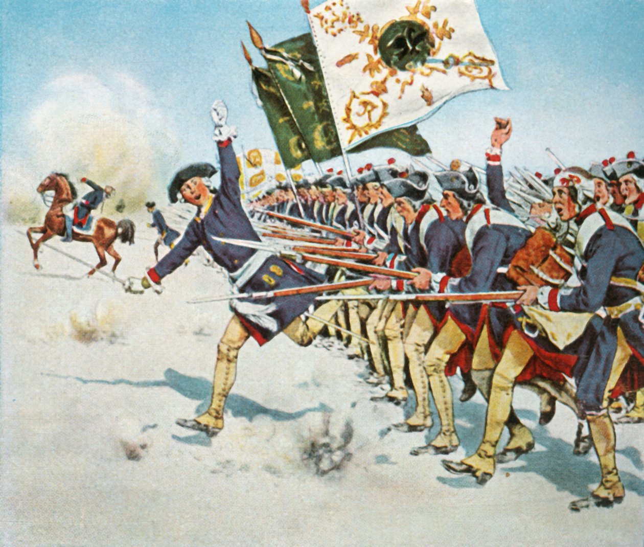 Die Schlacht von Mollwitz, 11. April 1741, 1936 von Unbekannt