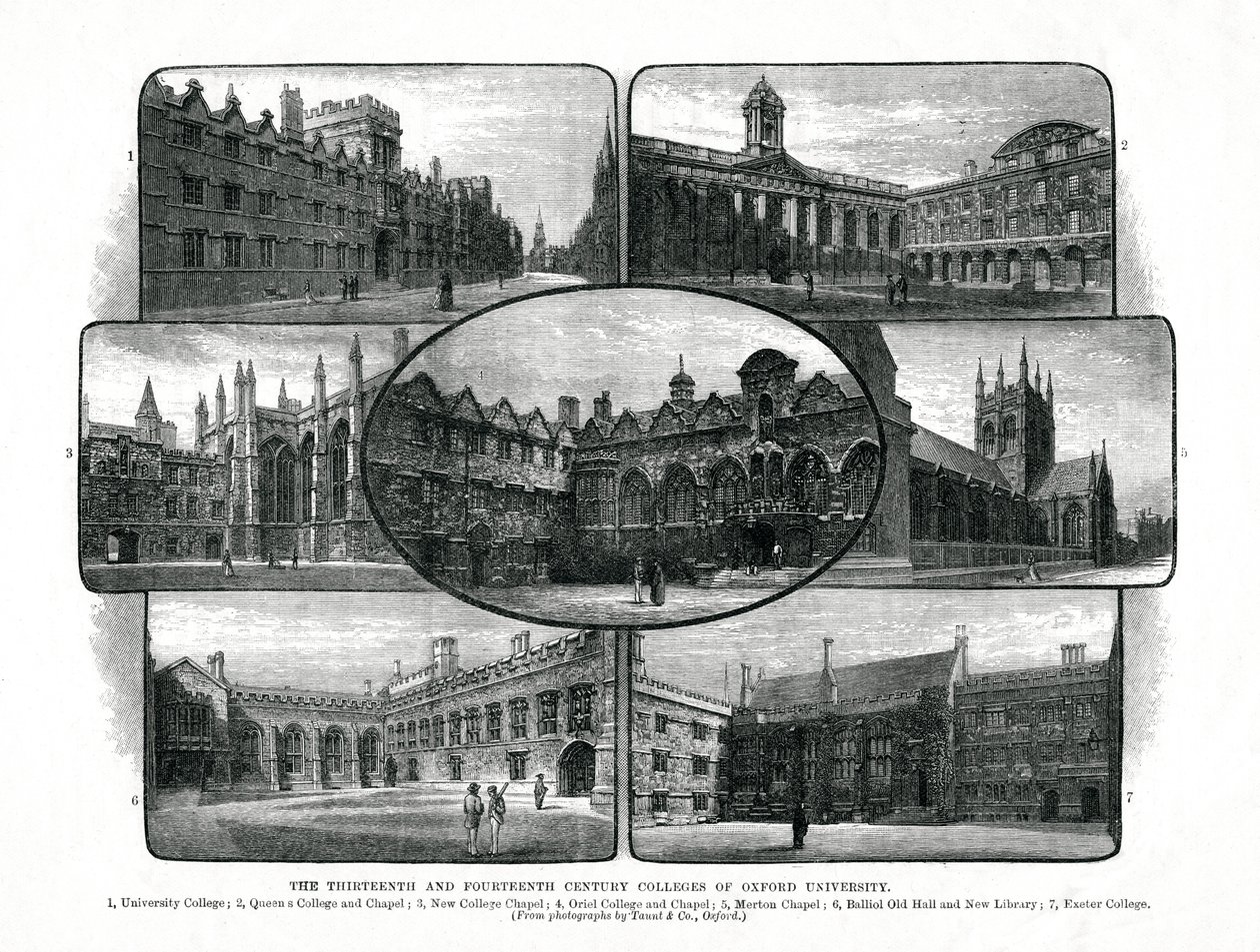 Die Colleges der Universität Oxford, 1895 von Unbekannt