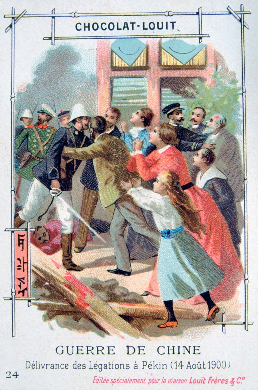 Die Befreiung des diplomatischen Personals in Peking, China, Boxeraufstand, 14. August 1900 von Unbekannt