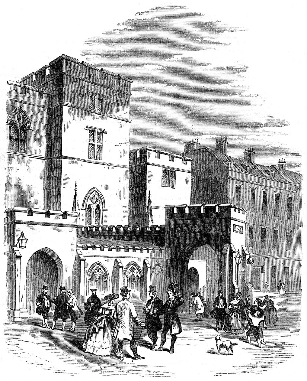 Der Eingang zum alten House of Lords von Unbekannt