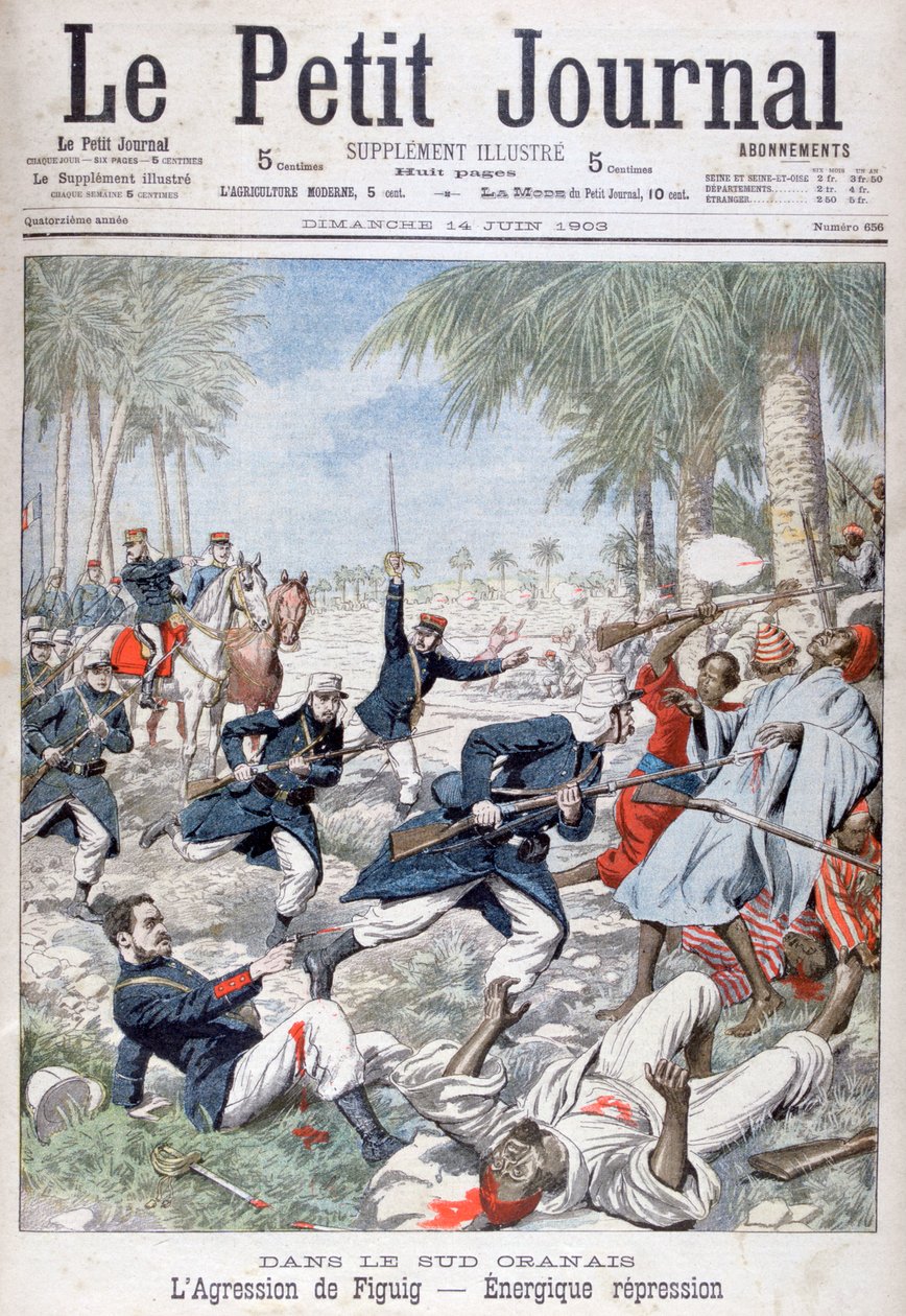 Die gewaltsame Unterdrückung von Figuig, Südost-Marokko, 1903 von Unbekannt
