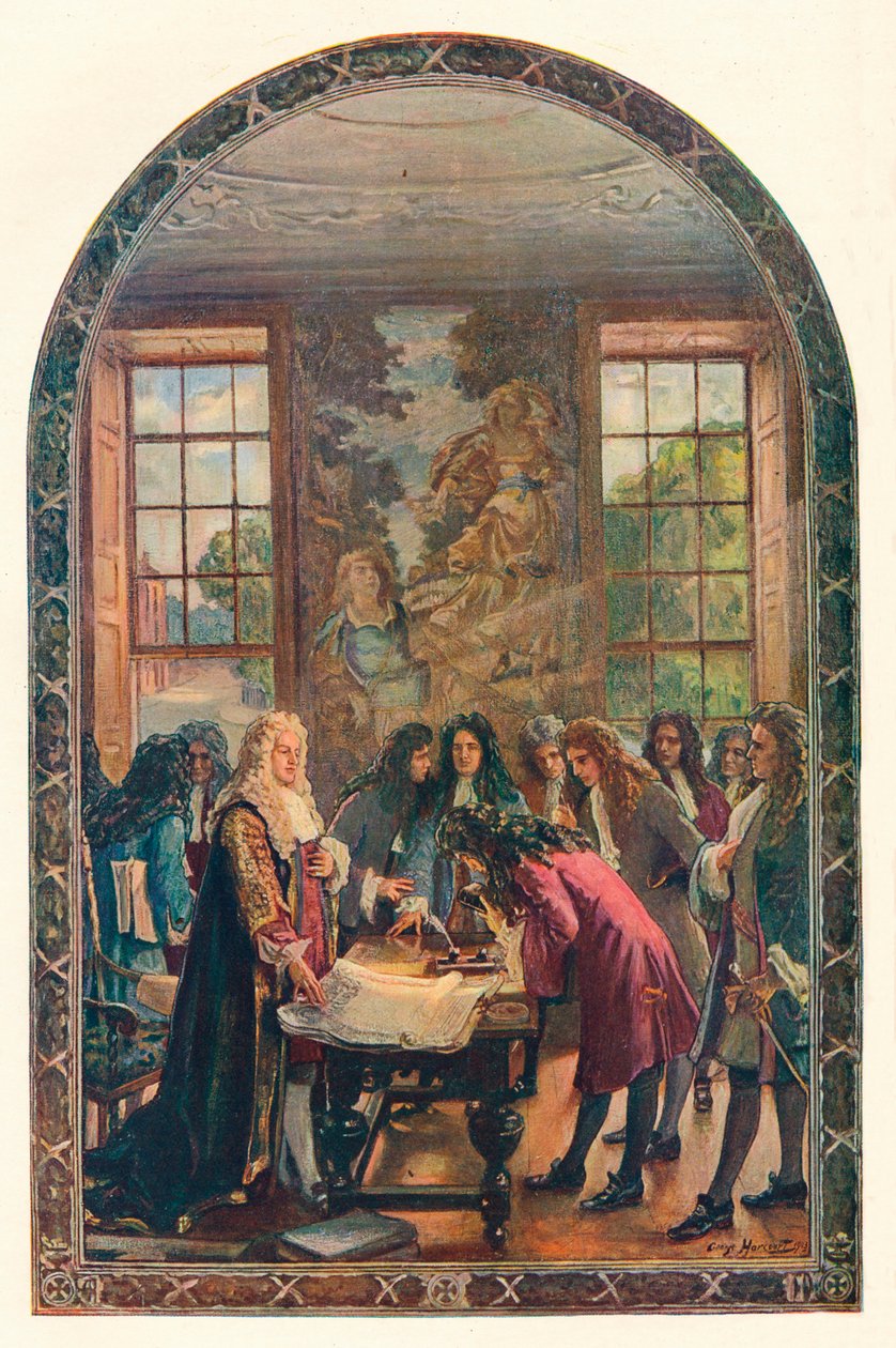 Gründung der Bank of England, 1694 von Unbekannt