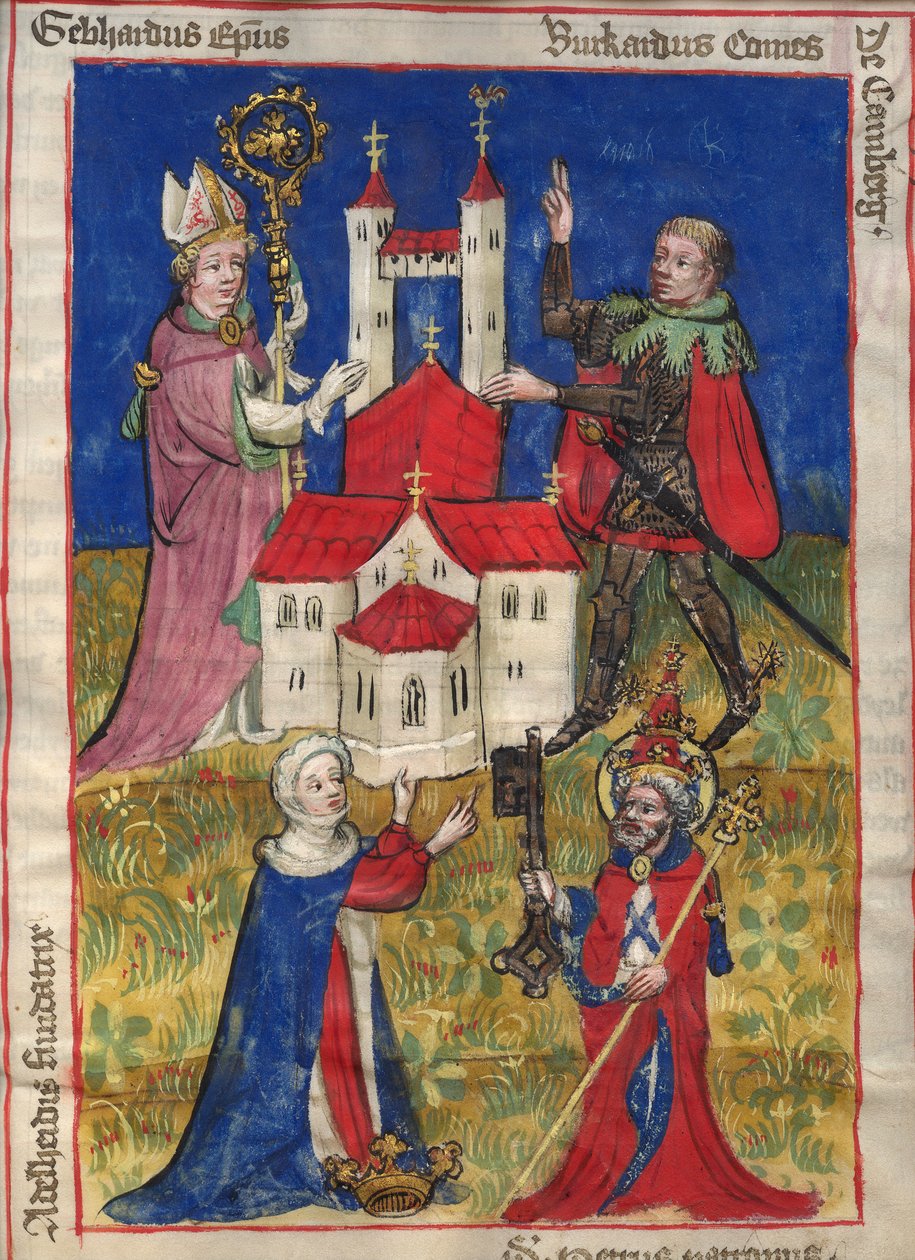 Die Gründung des Oehringer Stiftskapitels im Jahr 1037 aus dem Obleybuch von Oehringen von Unbekannt