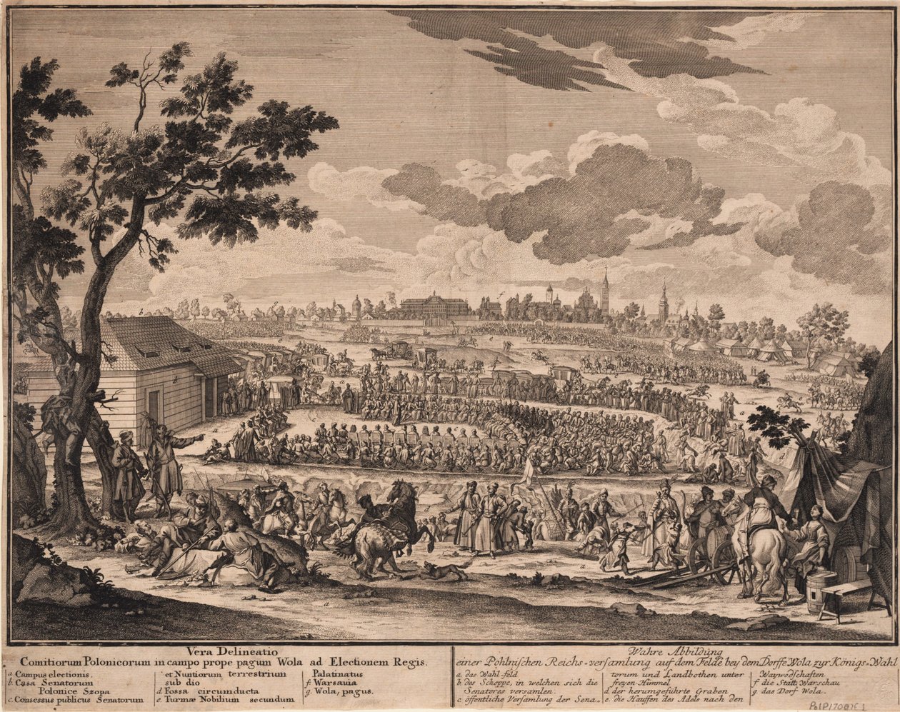 Die freie Wahl von August II. in Wola, außerhalb von Warschau, 1697 von Unbekannt
