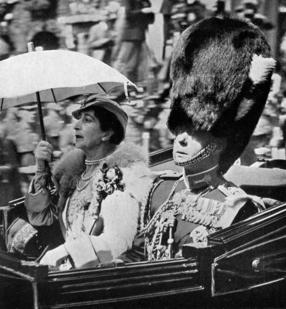 Der zukünftige König Edward VII. 1894-1972 und Königin Maud von Norwegen 1869-1938, 1935 von Unbekannt