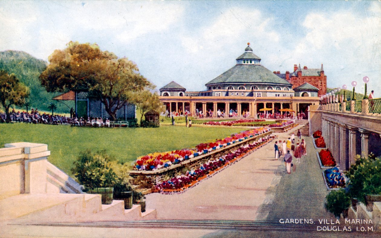 Die Gärten der Villa Marina, Douglas, Isle of Man, frühes 20. Jahrhundert von Unbekannt