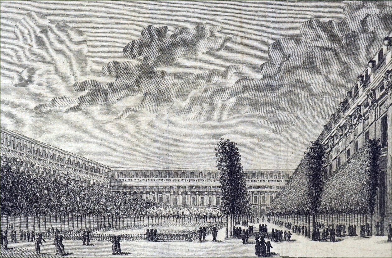 Die Gärten des Palais Royal in Paris von Unbekannt