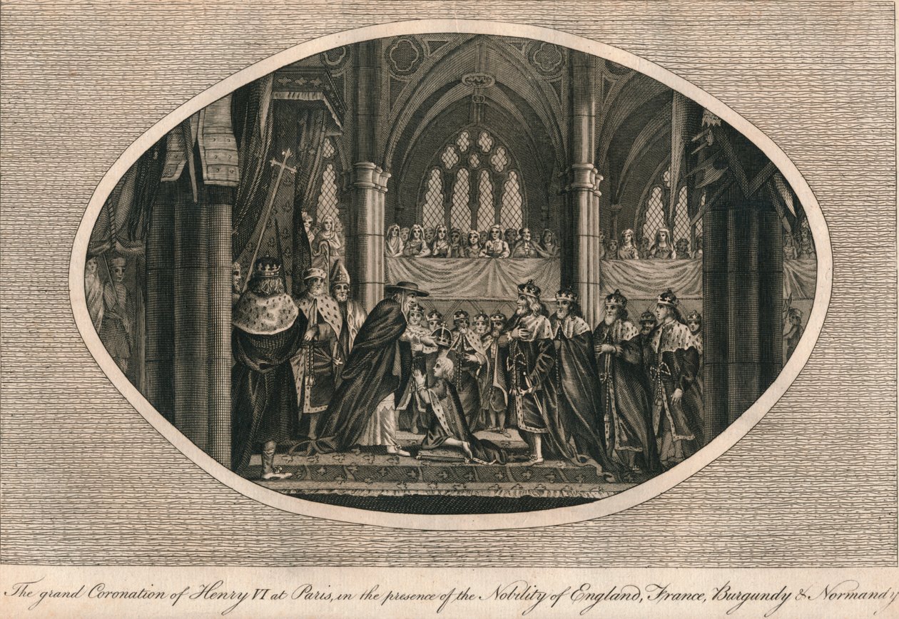 Die große Krönung von Heinrich VI. von England in Paris, 1431, 1793 von Unbekannt