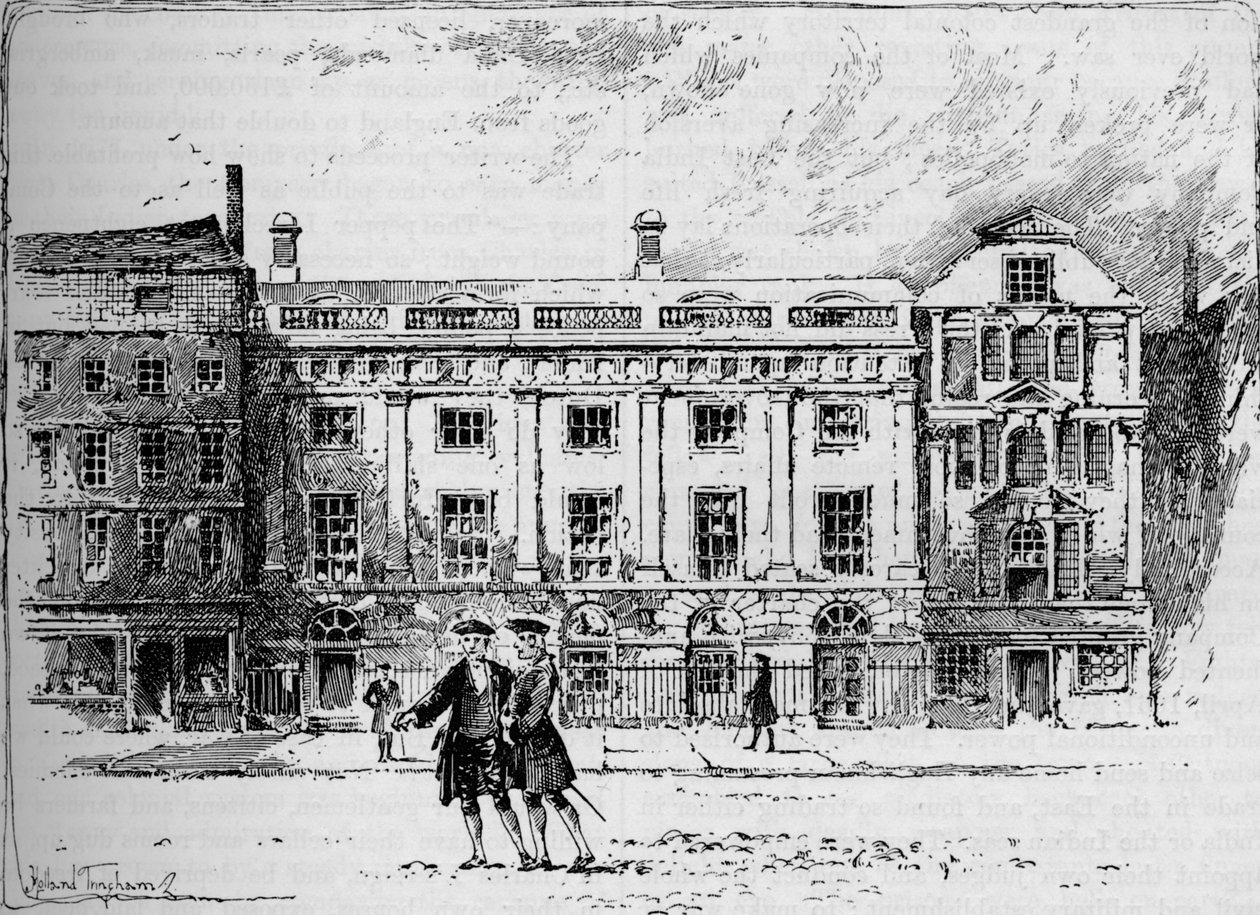 Das alte East India House im Jahr 1630, 1905 von Unbekannt