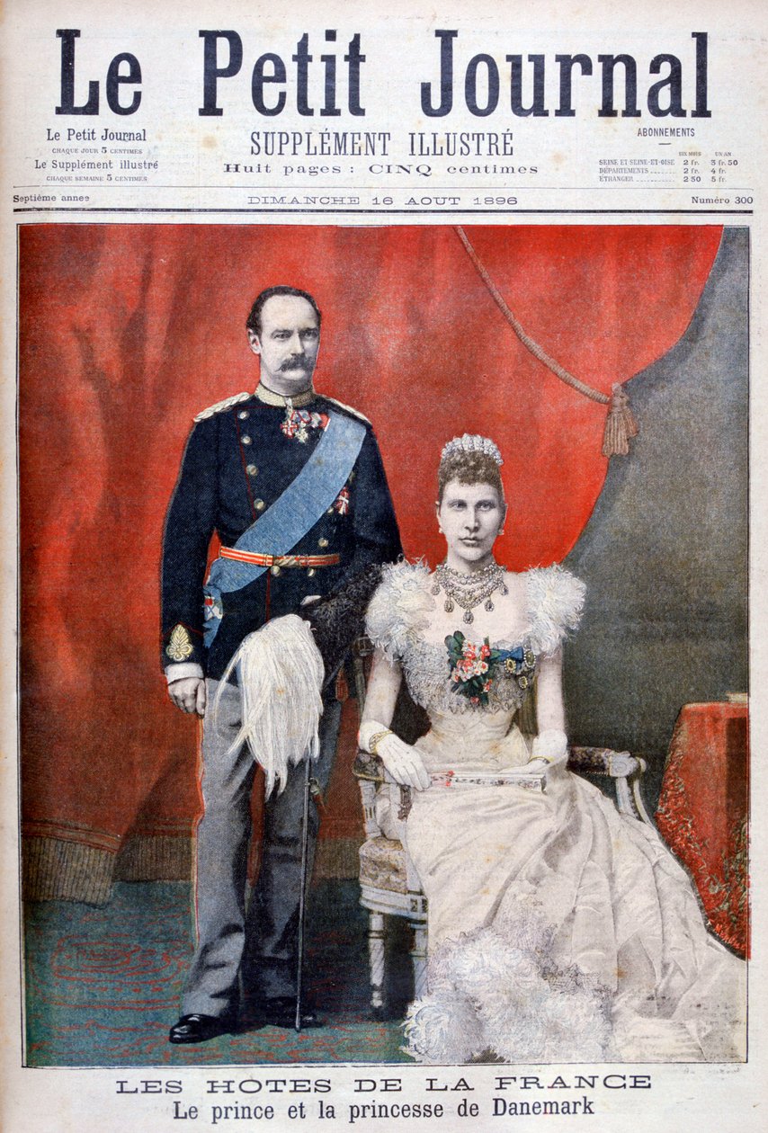 Der Prinz und die Prinzessin von Dänemark, 1896 von Unbekannt