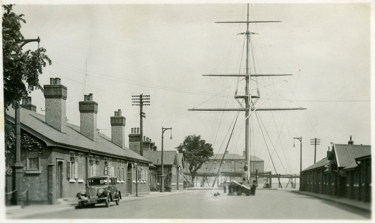 Das Achterdeck, Ausbildungseinrichtung der Royal Navy, Shotley, Suffolk, 1936 von Unbekannt