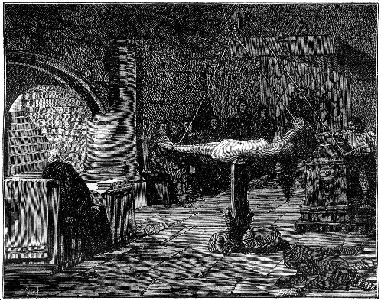 Die außergewöhnliche Frage, extreme Form der Folter, 1882-1884 von Unbekannt