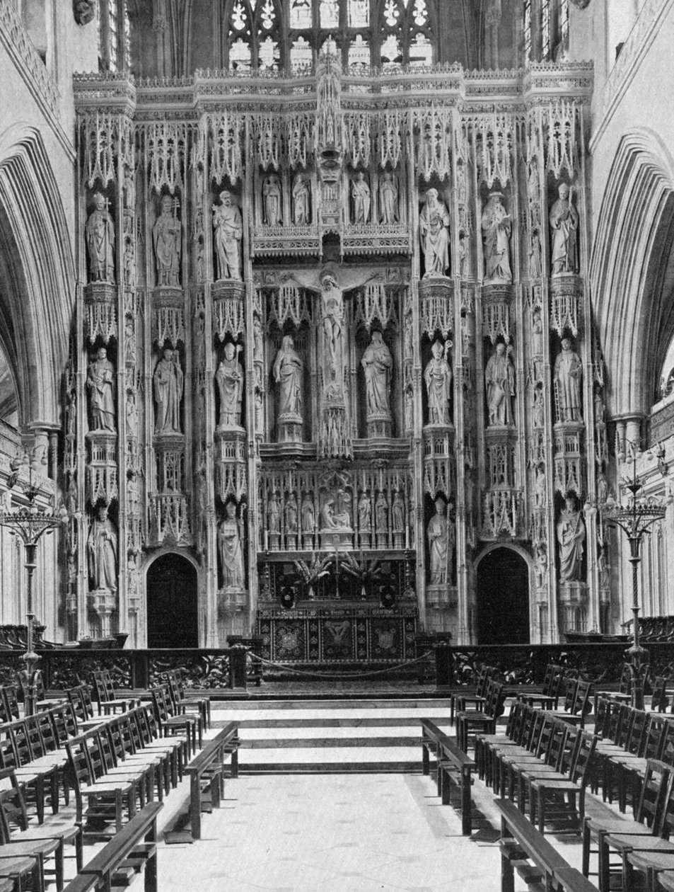 Der Hochaltar der Kathedrale von Winchester, 1924-1926 von Unbekannt