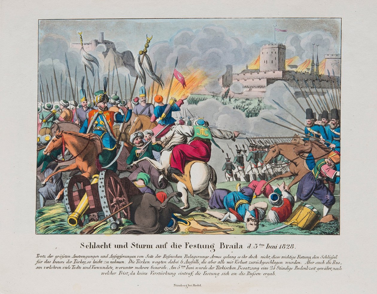 Die Erstürmung der Festung Brailov am 15. Juni 1828 von Unbekannt