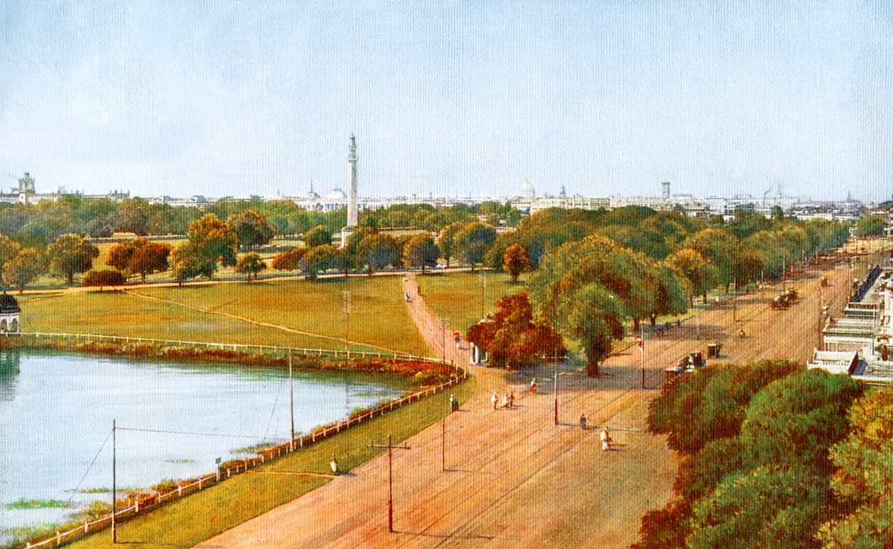 Die Aussicht von Chowringhee, Kalkutta, Indien, frühes 20. Jahrhundert von Unbekannt