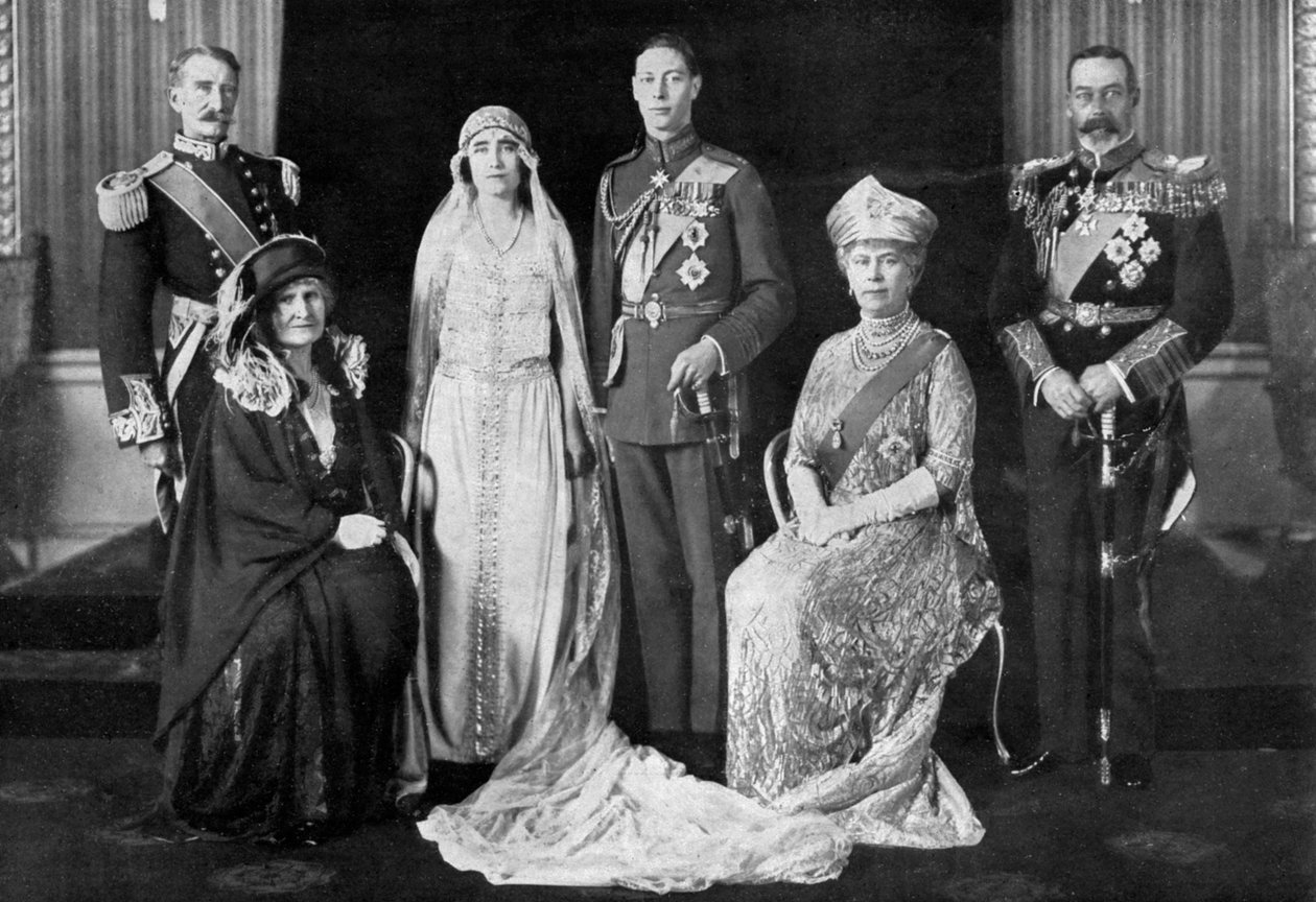 Die Hochzeit des Herzogs von York und Lady Elizabeth Bowes-Lyon, 1923 von Unbekannt