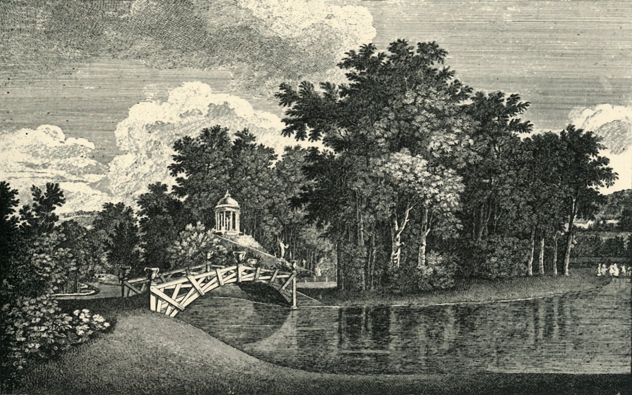 Die Gärten von West Wycombe Park, Buckinghamshire, Mitte des 18. Jahrhunderts, 1903 von Unbekannt