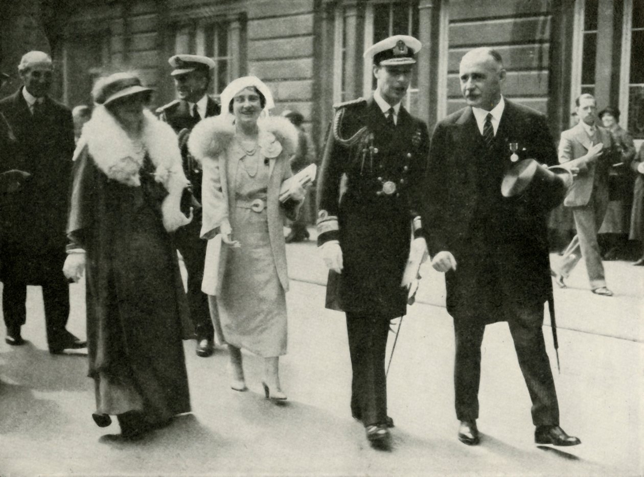 Ihre Majestäten in Edinburgh während der Jubiläumsfeierlichkeiten von König George V 1935, 1937 von Unbekannt