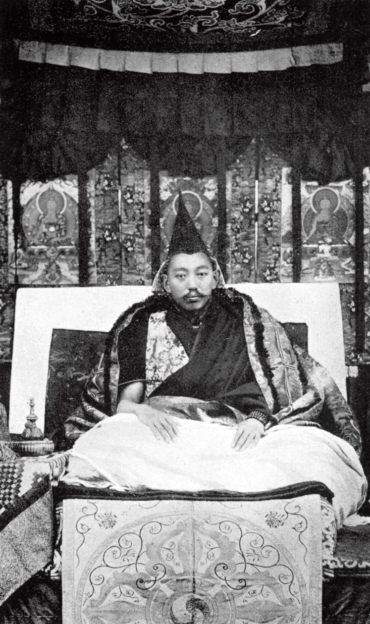 Thubten Gyatso, der 13. Dalai Lama von Tibet, ca. 1910 von Unbekannt