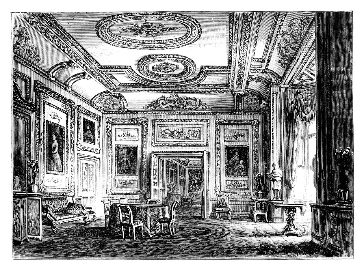 Der Weiße Zeichensaal, Windsor Castle, ca. 1888 von Unbekannt