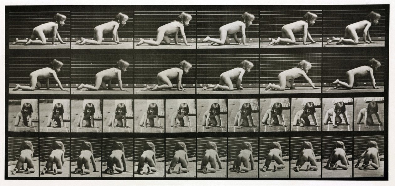 Zeitrafferfotografien eines krabbelnden Kindes von Unbekannt