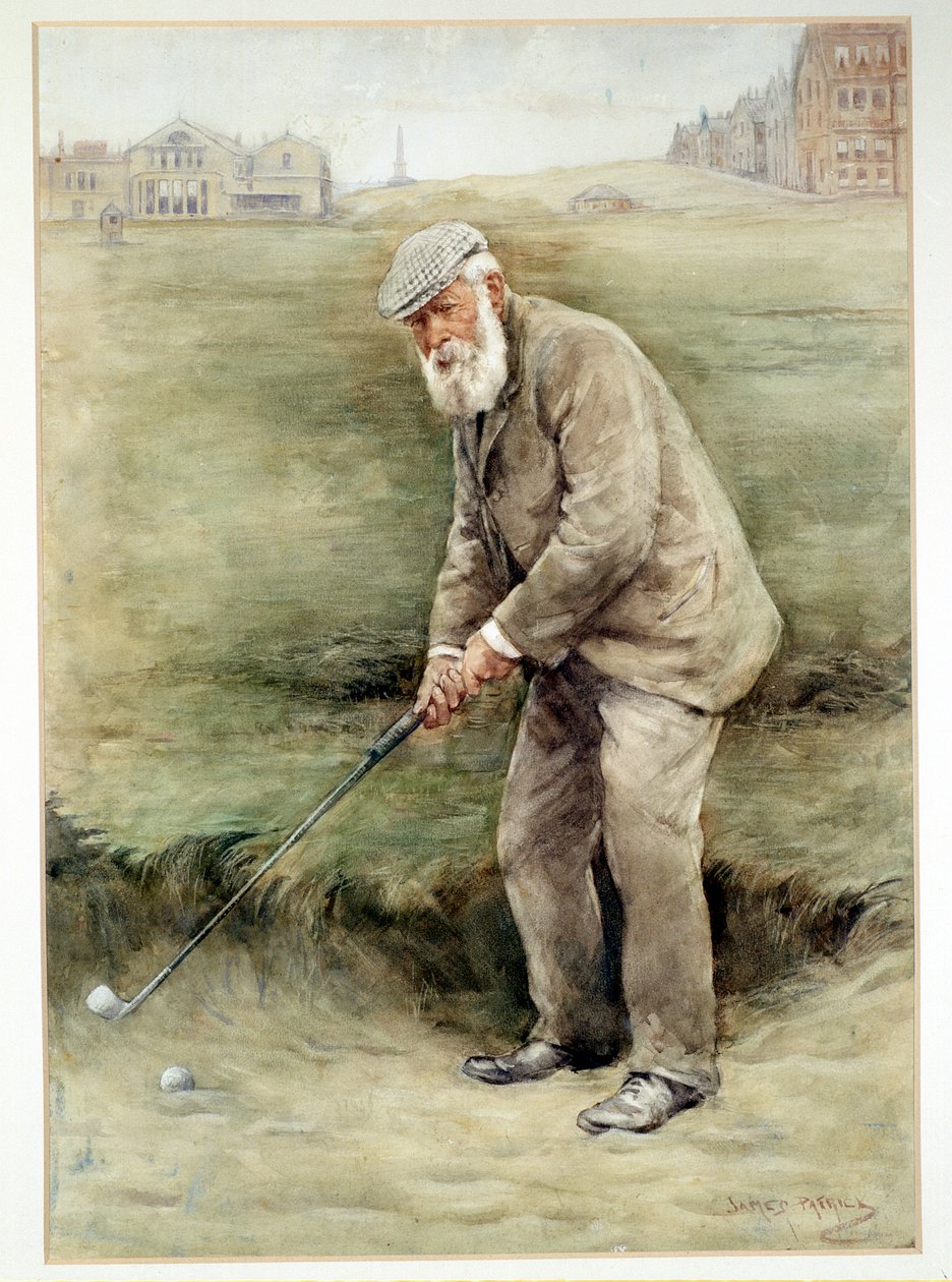 Tom Morris senior, britischer Golfer, Porträt von Unbekannt